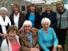 Ramblers enjoying a day out to Ashton<br /> Hayes with coffee at Maureen Birtwistle&#039;s new home.