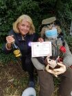 Village Stay at Home Garden Fete - Scarecrow Competition Winning entry - well done Sian and family.