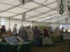 Marquee looking absolutely magnificent with bunting and banners on display.