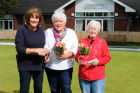 The 2017 champion Doreen Kennerley, in the red, with runner up Shelly Farley and WI President Lindsay Entwistle